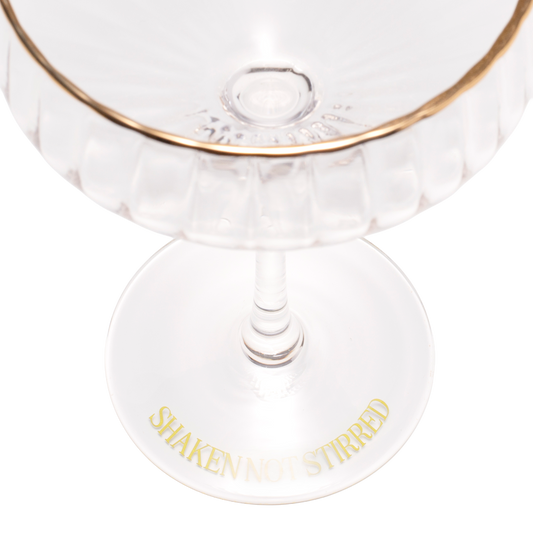 Cocktail coupe SHAKEN NOT STIRRED transparent H17cm