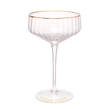 Cocktail coupe SHAKEN NOT STIRRED transparent H17cm