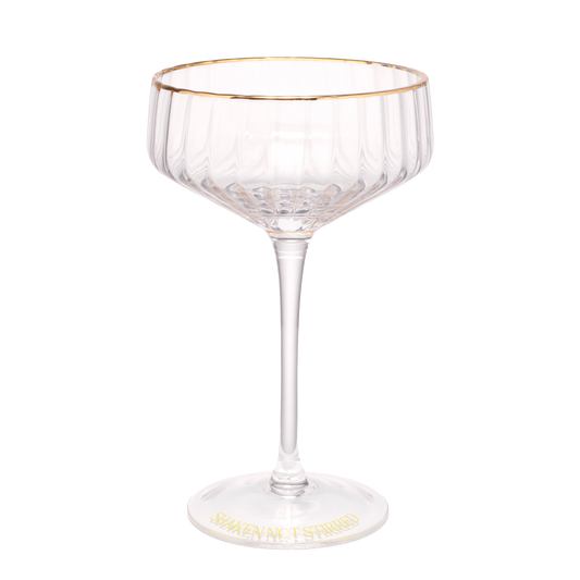 Cocktail coupe SHAKEN NOT STIRRED transparent H17cm