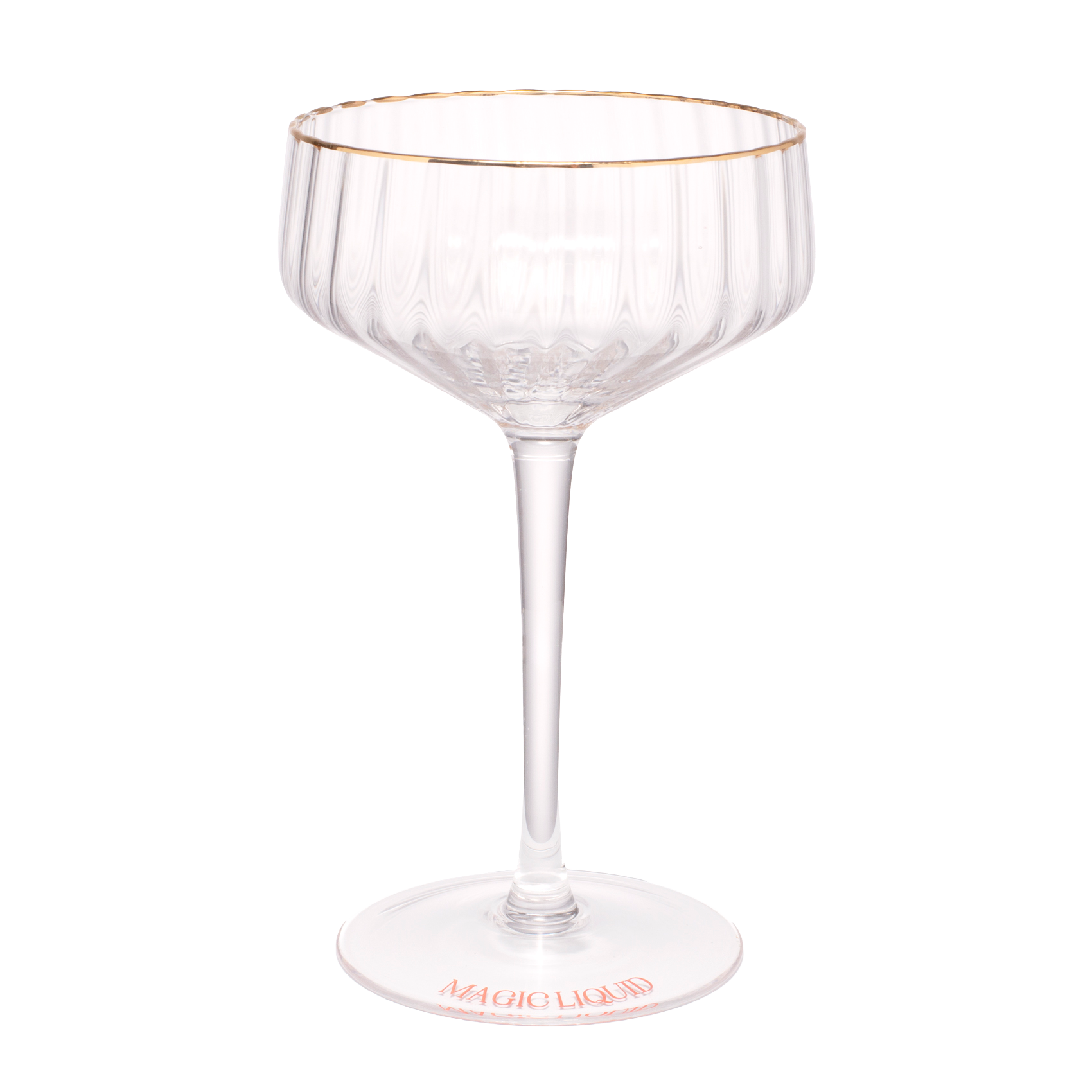 Cocktail coupe MAGIC LIQUID transparent H17cm