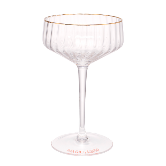 Cocktail coupe MAGIC LIQUID transparent H17cm