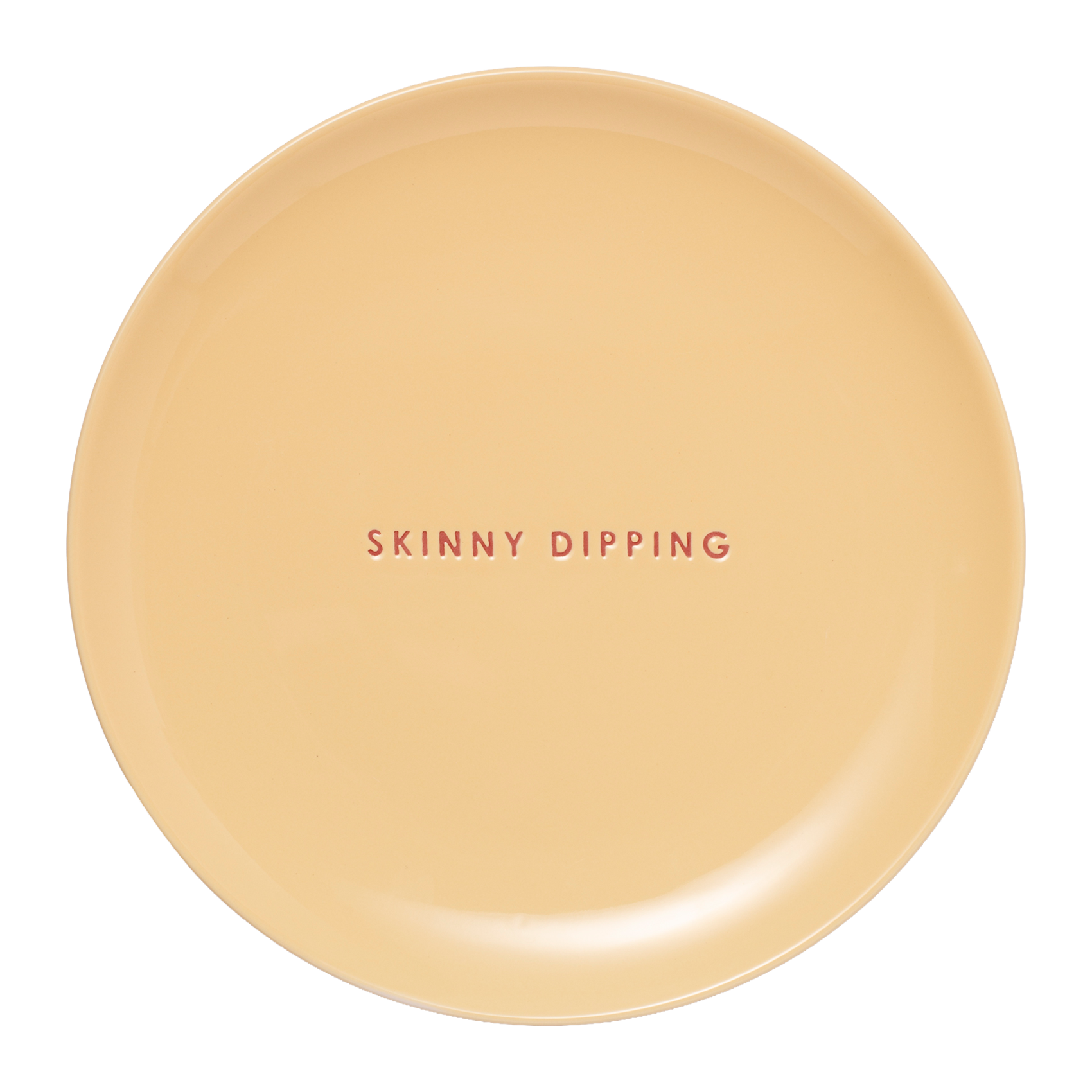 Frühstücksteller aus Keramik, dünn, gelb, ø22cm#