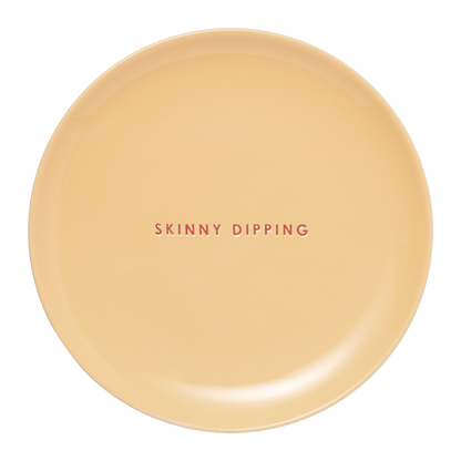 Frühstücksteller aus Keramik, dünn, gelb, ø22cm#