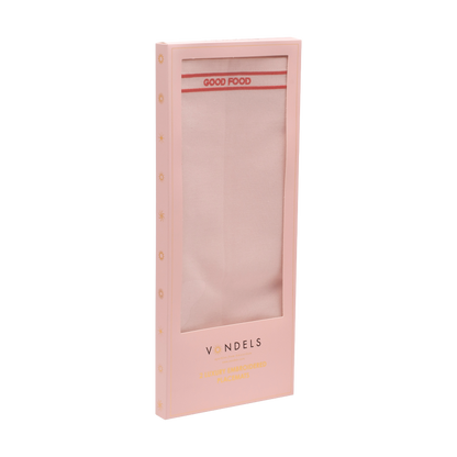 Placemats embroidered GOOD FOOD pink set of 2#