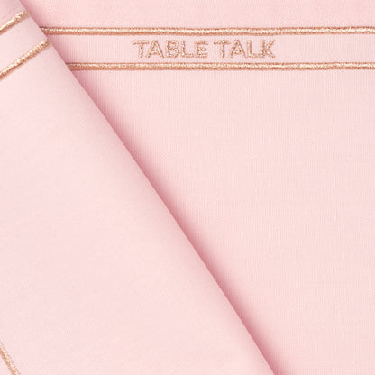Placemats embroidered TABLE TALK pink set of 2*
