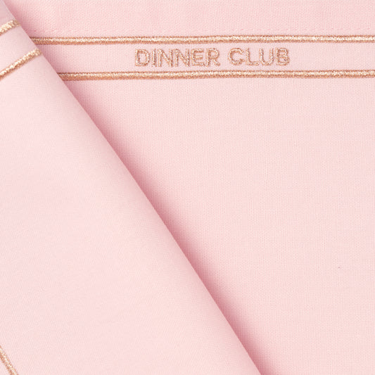 Placemats embroidered DINNER CLUB pink set of 2*