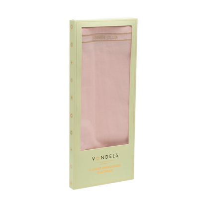 Placemats embroidered DINNER CLUB pink set of 2*