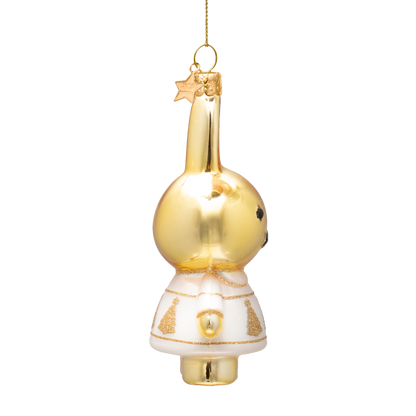 Ornamentglas Nijntje/Miffy goldenes Weihnachtsbaumkleid H11c mit Box