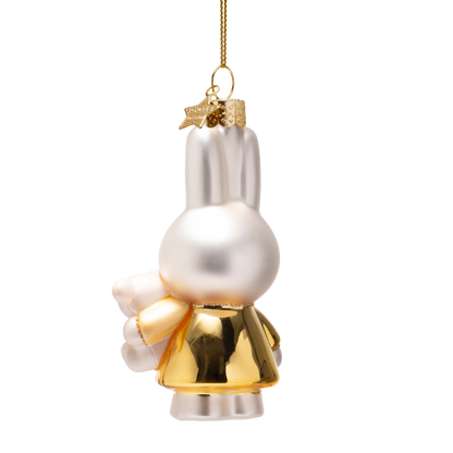 Ornamentglas Nijntje/Miffy Baby Gold mit Bär, H 11 cm, mit Box