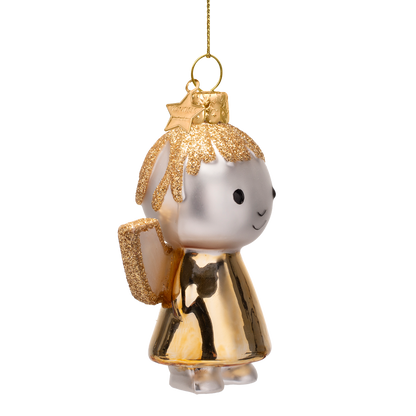 Ornamentglas Nijntje/Miffy goldener Engel H11cm mit Box