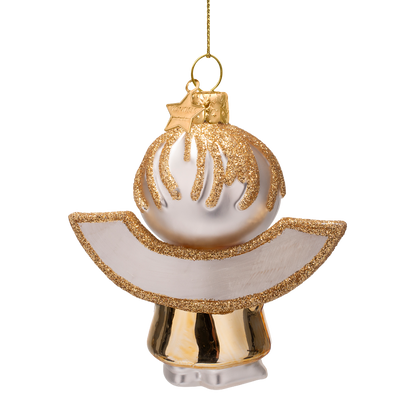 Ornamentglas Nijntje/Miffy goldener Engel H11cm mit Box