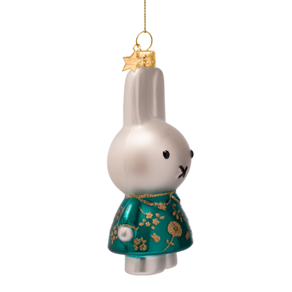 Ornament glass Nijntje/Miffy green dress H1.5cm w/box