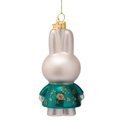 Ornament glass Nijntje/Miffy green dress H1.5cm w/box