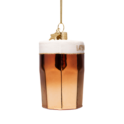 Ornamentglas Latte Macchiato H11cm