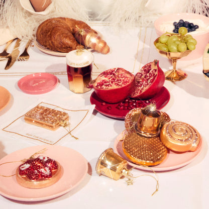 Ornamentglas Latte Macchiato H11cm