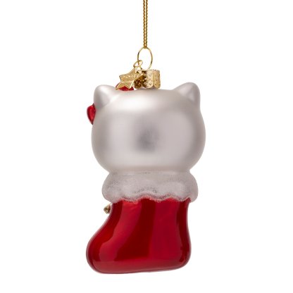 Ornament glass Hello Kitty in stock H9.5cm w/box