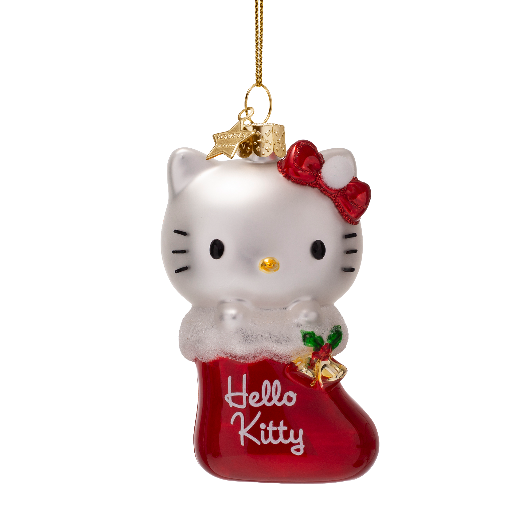 Ornament glass Hello Kitty in stock H9.5cm w/box
