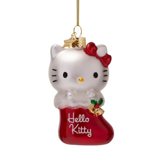 Ornament glass Hello Kitty in stock H9.5cm w/box