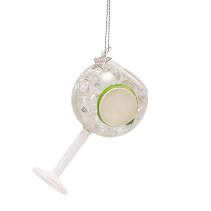 Ornament glass gin tonic H9cm