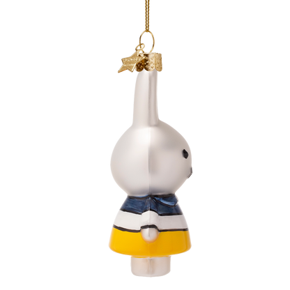 Ornamentglas Nijntje/Miffy mit Mondriaan-Kleid H11cm mit Box