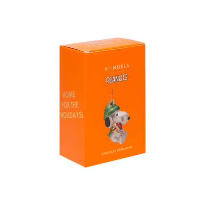 Snoopy/Peanuts-Glasfigur mit Woodstock, 11 cm hoch, mit Schachtel