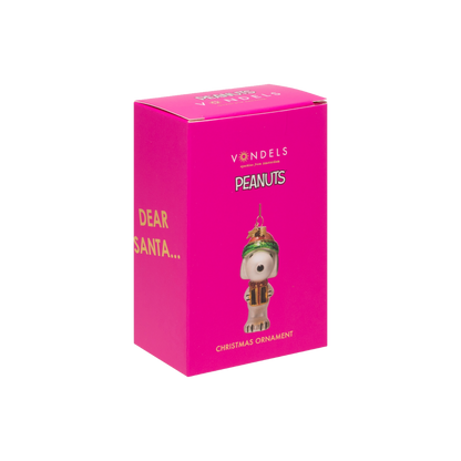 Ornament glass Snoopy/Peanuts w/gift H10.5cm w/box