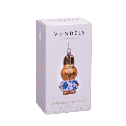 Ornament glass Nijntje/Miffy Delft blue dress H11cm w/box