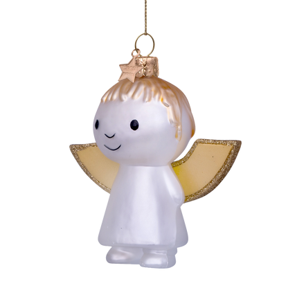 Ornament glass Nijntje/Miffy angel H9cm w/box