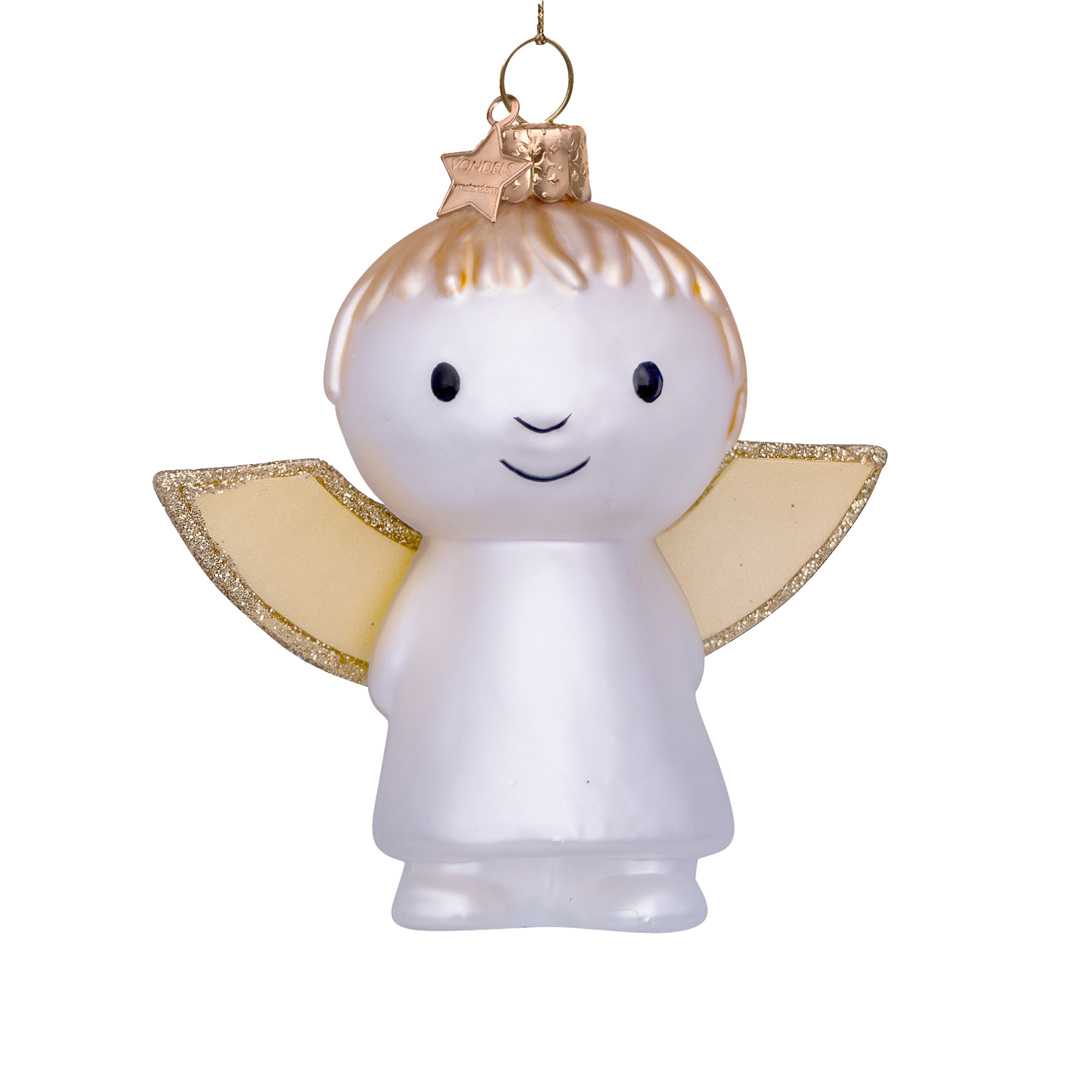 Ornament glass Nijntje/Miffy angel H9cm w/box