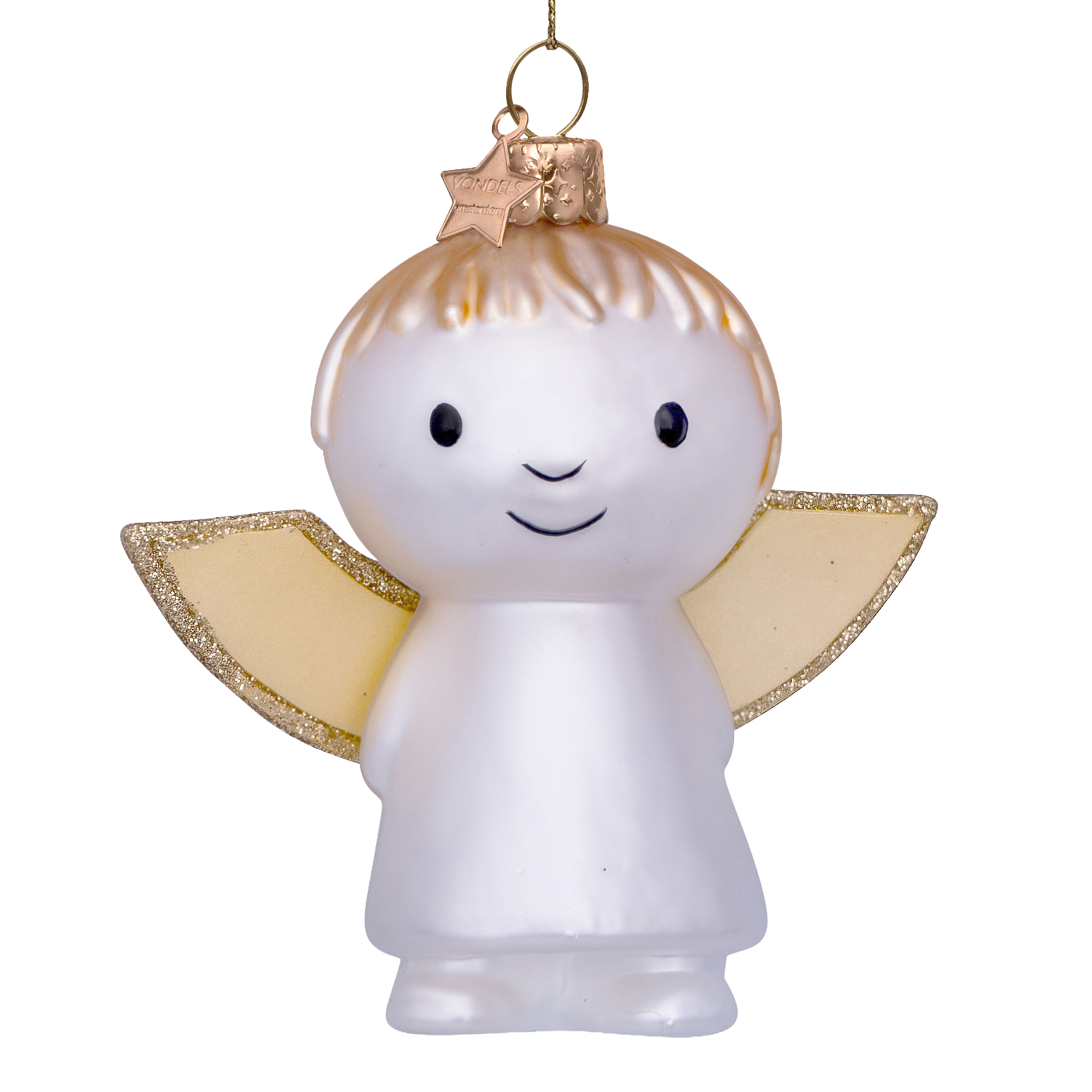 Ornament glass Nijntje/Miffy angel H9cm w/box