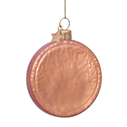 Ornament aus rosa/weißem holländischem Glas, Höhe 8,5 cm, inkl. Box