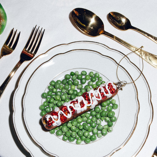 Ornament glass frikandel speciaal H14cm w/box