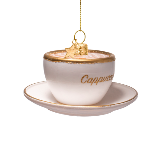 Ornament glass cappuccino H5.5cm