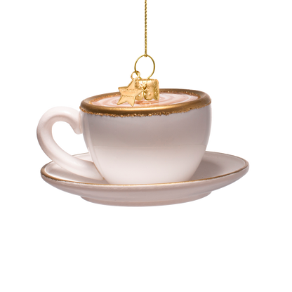 Ornamentglas Cappuccino H5cm