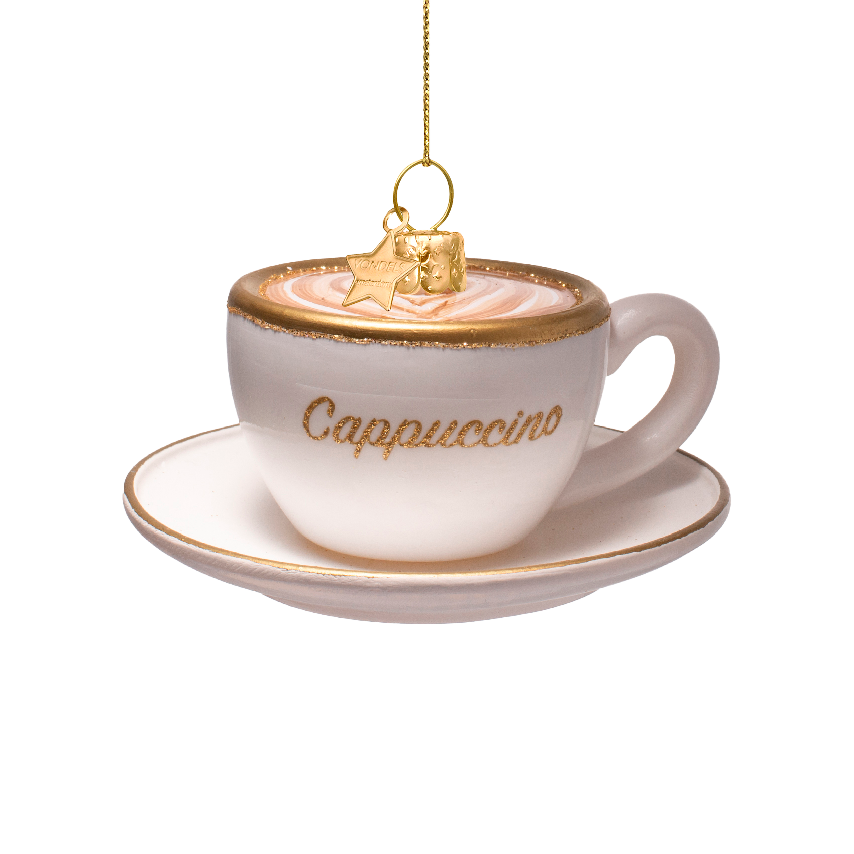 Ornamentglas Cappuccino H5cm
