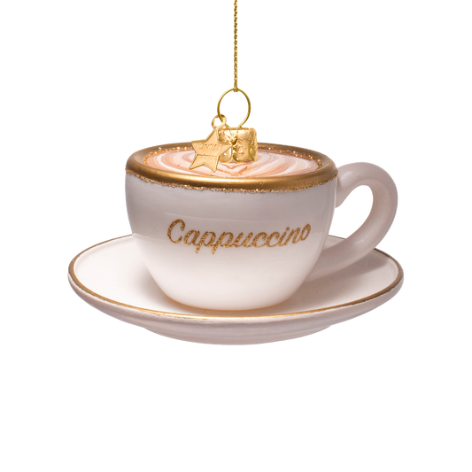 Ornament glass cappuccino H5.5cm