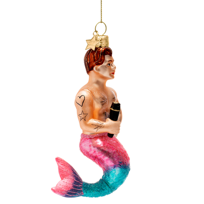 Ornament aus Glas, Meermann, H 10 cm