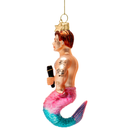 Ornament aus Glas, Meermann, H 10 cm