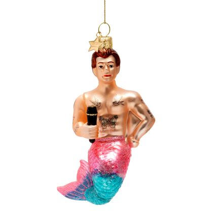 Ornament aus Glas, Meermann, H 10 cm