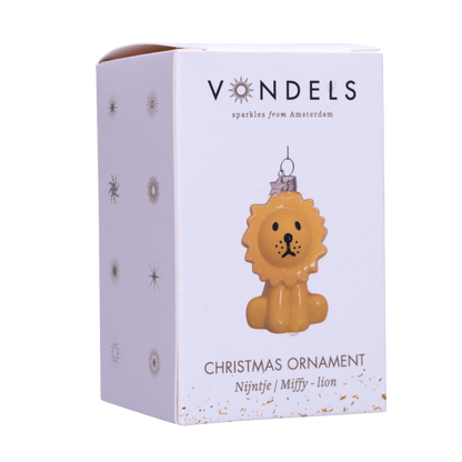 Ornamentglas Nijntje/Miffy Löwe H8cm mit Box#