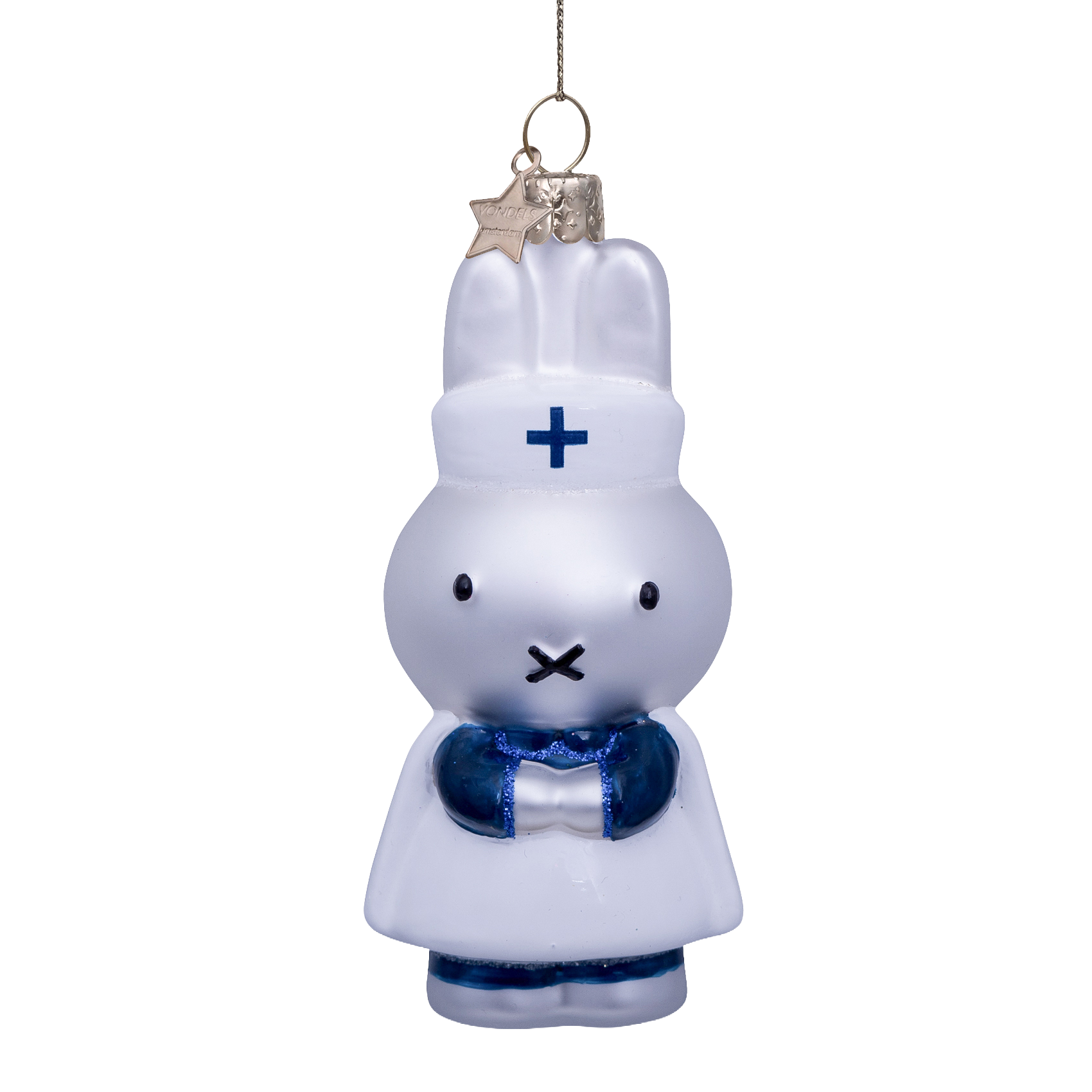 Ornamentglas Nijntje/Miffy Krankenschwester H11cm mit Box#
