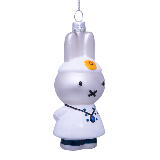 Ornament glass Nijntje/Miffy doctor H10.5cm w/box#