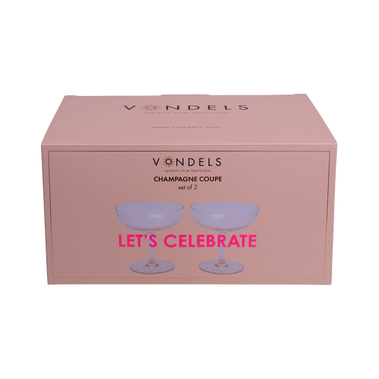 Champagne coupe glass 2 pack ripple luster amber#