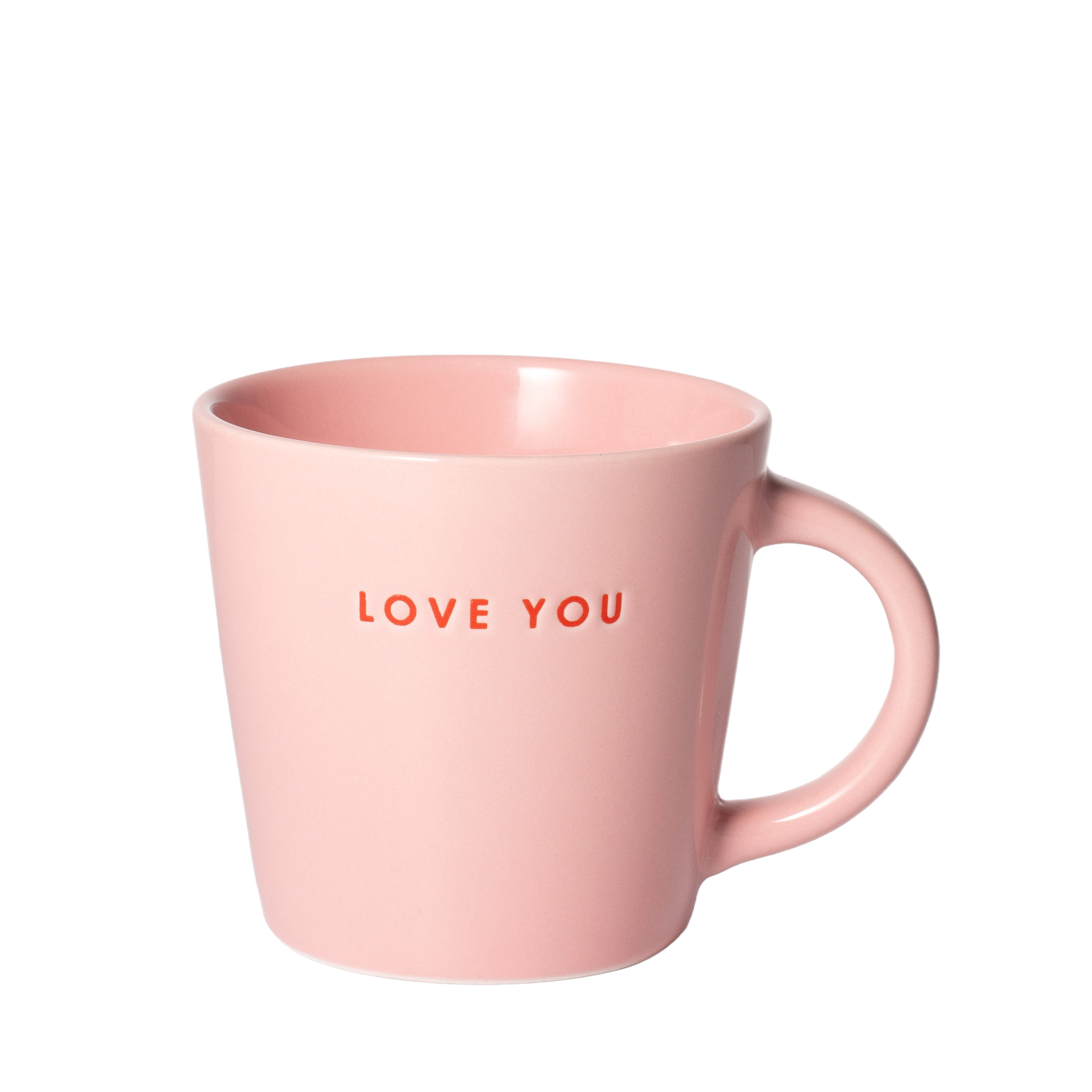 Cappuccino cup ceramic love you pink 250ml*