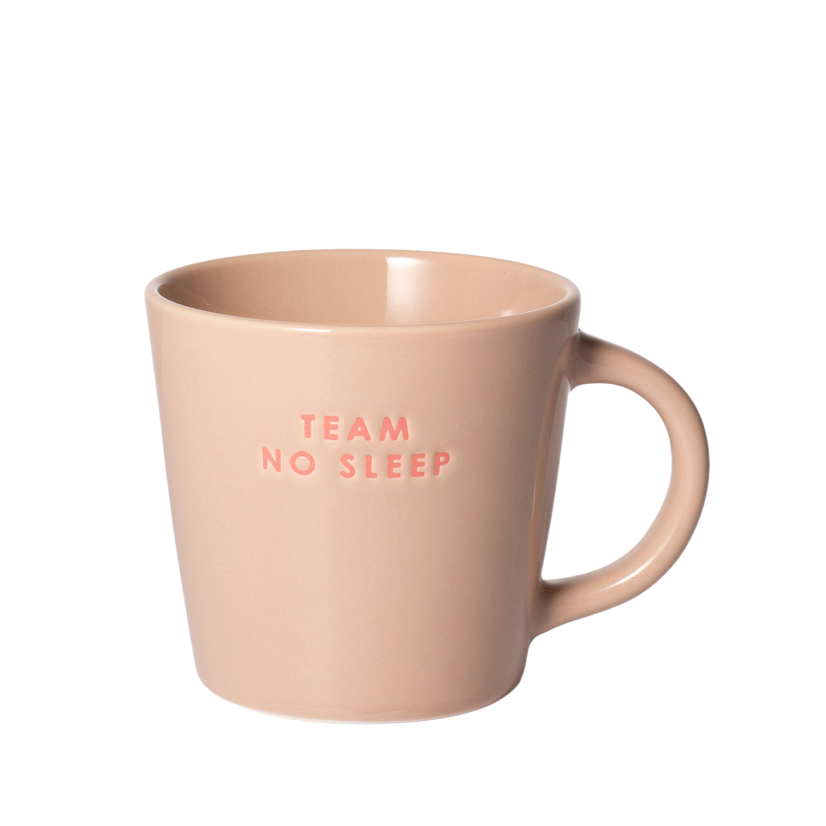 Cappuccino cup ceramic team no sleep beige 250ml*