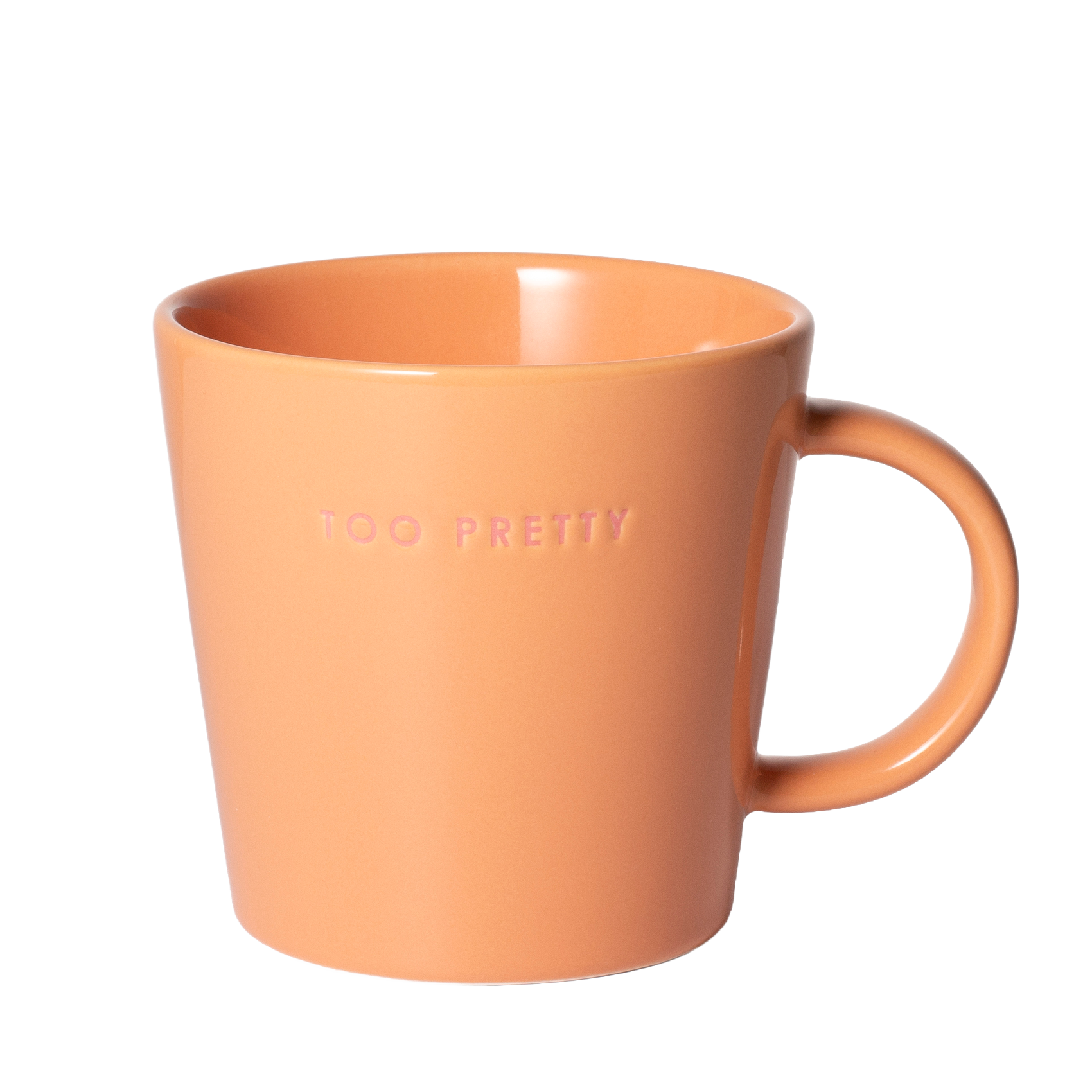 Tea cup ceramic too pretty orange 350ml*