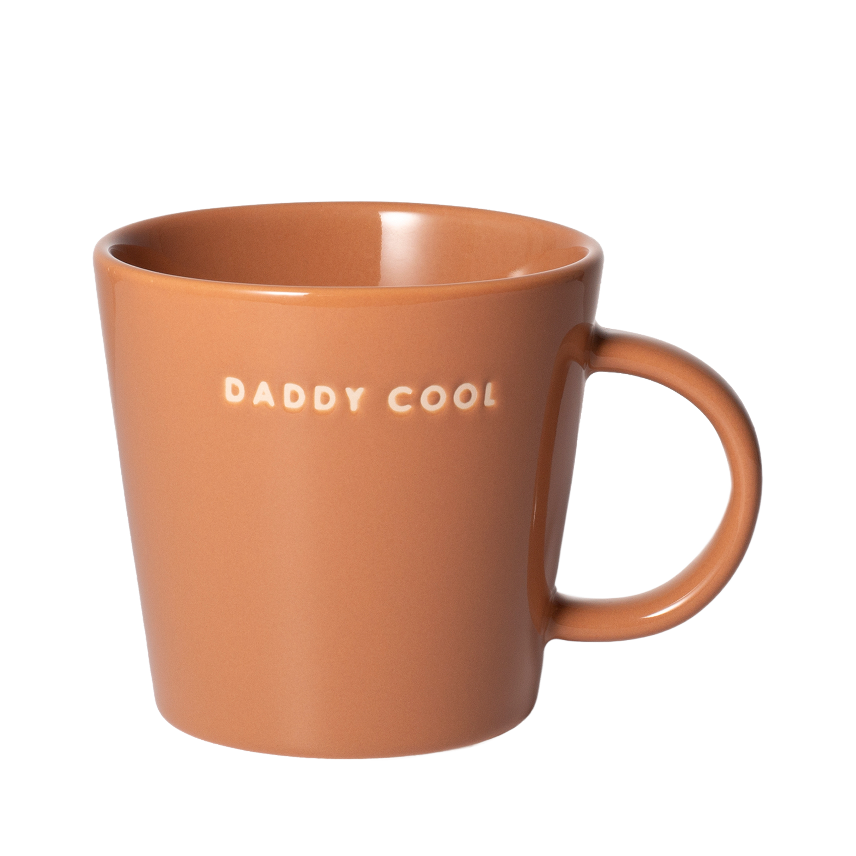 Tea cup ceramic daddy cool terracotta 350 ml*