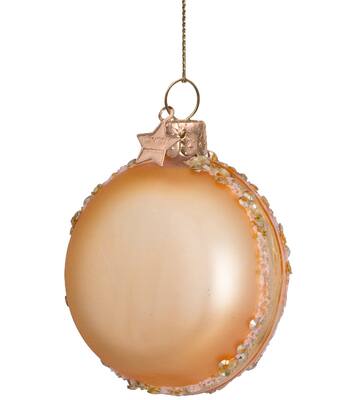 Ornament glass gold macaron H7cm