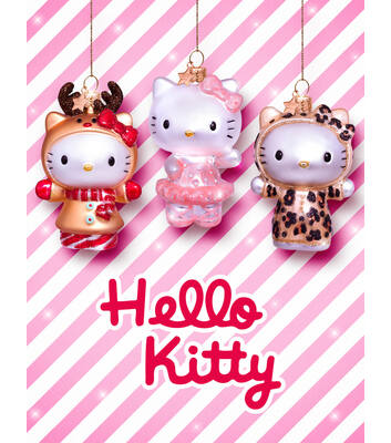 Ornament glass Hello Kitty ballerina H9cm w/box